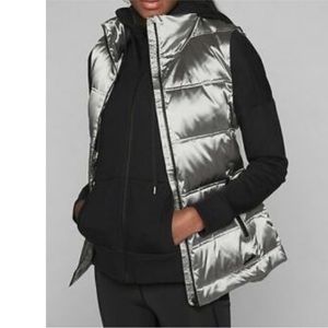 Athleta Silver puffer vest